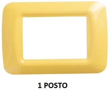 GEWISS - GEWGW22581 PLACCA 1 POS.GIALLO MAIS TOP SYSTEM