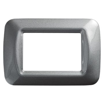 GEWISS - GEWGW22603 PLACCA 3 POS.TITANIO METALL.TOP SYSTEM