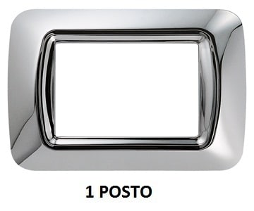 GEWISS - GEWGW22651 PLACCA 1 POS.CROMO SOFT TOP SYSTEM
