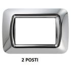GEWISS - GEWGW22652 PLACCA 2M CROMO SOFT TOP SYSTEM