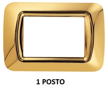 GEWISS - GEWGW22661 PLACCA 1 POS.ORO ANTICO TOP SYSTEM