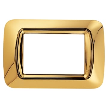 GEWISS - GEWGW22663 PLACCA 3 POS.ORO ANTICO TOP SYSTEM