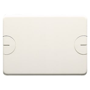 GEWISS - GEWGW24214 PLACCA CIECA PER SCATOLE RETTANGOLARI DA INCASSO - 4 POSTI - A VITE - NERO TONER