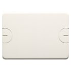 GEWISS - GEWGW24214 PLACCA CIECA PER SCATOLE RETTANGOLARI DA INCASSO - 4 POSTI - A VITE - NERO TONER