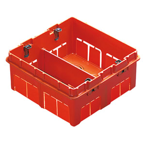 GEWISS - GEWGW24239 SCATOLA AD ALTA CAPIENZA PER SERIE CIVILI MODULARI - BIG BOX - HALOGEN FREE - 18 POSTI (6+6+6) - 186X190X65