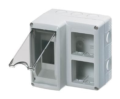 GEWISS GEWGW27071 CONTENITORE 2MOD.DIN+(2X2)MOD.SYSTEM PR.