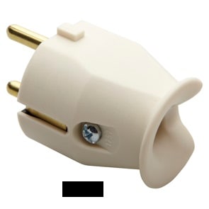 GEWISS - GEWGW28013 SPINA MOBILE - DIRITTA - STANDARD TEDESCO/FRANCESE - 2P+T 10 /16A 250V ac - NERO