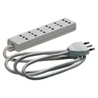 GEWISS - GEWGW28601 PRESA MULT.6U.2P+T 16A BIV.BIANCO