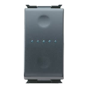 GEWISS - GEWGW30002 INTERRUTTORE UNIPOLARE 250V ac - 16AX ILLUMINABILE - LOCALIZZAZIONE NOTTURNA - 1 MODULO - PLAYBUS