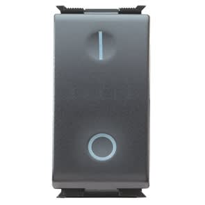 GEWISS - GEWGW30030 PULSANTE BIPOLARE 250V ac - NA 16A - GENERICO - SIMBOLO: 0 - 1 MODULO - PLAYBUS