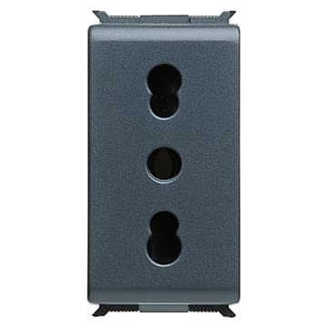 GEWISS - GEWGW30203 PRESA STANDARD ITALIANO 250V ac - 2P+T 16A BIVALENTE - P17-P11 - 1 MODULO - PLAYBUS