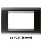 GEWISS - GEWGW32009 PLACCA 18M ARDESIA METALLIZZ.PLAYBUS