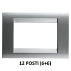 GEWISS - GEWGW32018 PLACCA 12M TITANIO METALLIZZ.PLAYBUS