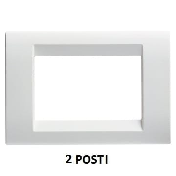 GEWISS - GEWGW32022 PLACCA 2 POS.BIANCO NUVOLA PLAYBUS