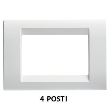 GEWISS - GEWGW32024 PLACCA 4 POS.BIANCO NUVOLA PLAYBUS