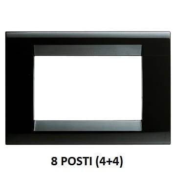 GEWISS - GEWGW32057 PLACCA 8 POS.NERO TONER PLAYBUS