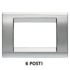 GEWISS - GEWGW32076 PLACCA 6M CROMO SOFT PLAYBUS