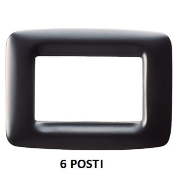 GEWISS GEWGW32306 PLACCA 6M NERO TONER PLAYBUS YOUNG