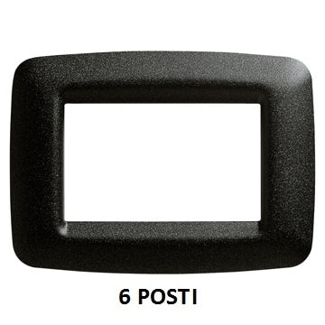 GEWISS - GEWGW32716 PLACCA 6 P.ARDESIA METALL.PLAYBUS YOUNG