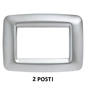 GEWISS - GEWGW32752 PLACCA 2 P.CROMO SOFT PLAYBUS YOUNG