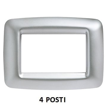 GEWISS - GEWGW32754 PLACCA 4 P.CROMO SOFT PLAYBUS YOUNG