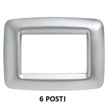 GEWISS - GEWGW32756 PLACCA 6 P.CROMO SOFT PLAYBUS YOUNG