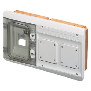 GEWISS GEWGW48686 QUADRETTO COMB.INC.4M+2FL.IP55 GR7035