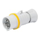 GEWISS - GEWGW60001FH SPINA MOBILE DIRITTA HP - IP44/IP54 - 2P+T 16A 100-130V 50/60HZ - GIALLO - 4H - CABLAGGIO RAPIDO