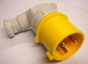 GEWISS - GEWGW60083 SPINA MOBILE A 90° - IP44 - 3P+T 16A 100-130V 50/60HZ - GIALLO - 4H - CABLAGGIO A VITE