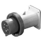 GEWISS - GEWGW60233 SPINA FISSA DA INCASSO DIRITTA - IP67 - 3P+N+T 16A 480-500V 50/60HZ - NERO - 7H - CABLAGGIO A VITE