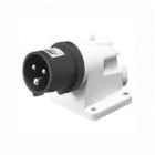 GEWISS - GEWGW60410 SPINA FISSA DA PARETE A 90° - IP44 - 3P+T 16A 480-500V 50/60HZ - NERO - 7H - CABLAGGIO A VITE
