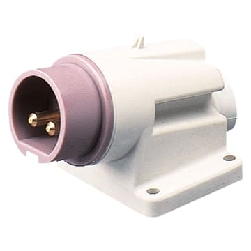 GEWISS - GEWGW60472 SPINA FISSA DA PARETE A 90° - IP44 - 2P 16A 20-25 e 40-50V 50-60HZ c.c. - BIANCO - 10H - CABLAGGIO A VITE