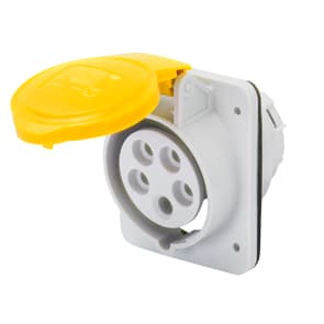 GEWISS - GEWGW62205FH PRESA FISSA DA INCASSO A 10° HP - IP44/IP54 - 2P+T 16A 200-250V 50/60HZ - BLU - 6H - CABLAGGIO RAPIDO