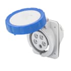 GEWISS - GEWGW62240H PRESA FISSA DA INCASSO A 10° HP - IP66/IP67 - 3P+N+T 32A 200-250V 50/60HZ - BLU - 9H - CABLAGGIO A VITE