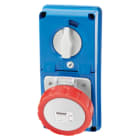 GEWISS - GEWGW66358N PRESA FISSA INTERBLOCCATA VERTICALE - SENZA FONDO - CON BASE PORTAFUSIBILI - 3P+T 32A 380-415V - 50/60HZ 3H - IP67