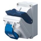 GEWISS - GEWGW66427 COMBIBLOC - SENZA FONDO - IP44 - 3P+T 16A 200-250V - 50/60HZ 9H