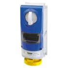 GEWISS - GEWGW66812 PRESA FISSA INTERBLOCCATA VERTICALE - SENZA FONDO - IMPIEGHI GRAVOSI - CON BASE PORTAFUSIBILI - 2P+T 32A 100-130V-50/60HZ 4H - IP66