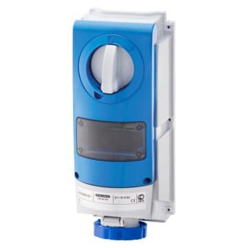 GEWISS - GEWGW66828 PRESA BL.IP66 S.F.3P+T 16A 230V 9H A.M