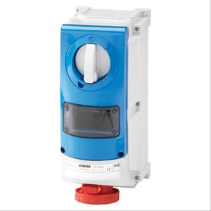 GEWISS - GEWGW66978 PRESA FISSA INTERBLOCCATA VERTICALE - CON FONDO -PER MONTAGGIO APPARECCHIATURE MODULARI - IMPIEGHI GRAVOSI - 3P+T 16A 200-250V-50/60HZ 9H-IP66