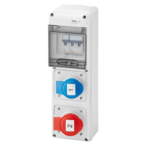 GEWISS - GEWGW68225N Q-DIN5 ASD 2PR.IEC309 1PR.CIV IP44/IP54