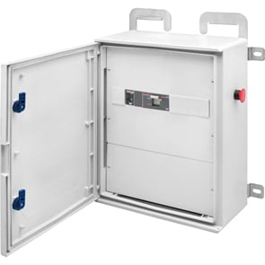 GEWISS - GEWGW68521 QUADRO CON FUNZIONE DI ALIMENTAZIONE - 405X500X200 MTHP125 4P 60kW - PORTA CIECA - RAL7035
