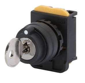 GEWISS - GEWGW74411 SELETTORE A CHIAVE CON POSIZIONE FISSA E CHIAVE ESTRAIBILE FORMA TONDA - TIPO 0-1 - 2 POSTI