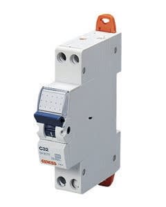 GEWISS - GEWGW90226 INTERRUTTORE MAGNETOTERMICO COMPATTO - MTC 60 - 1P+N CURVA C 10A - 1 MODULO