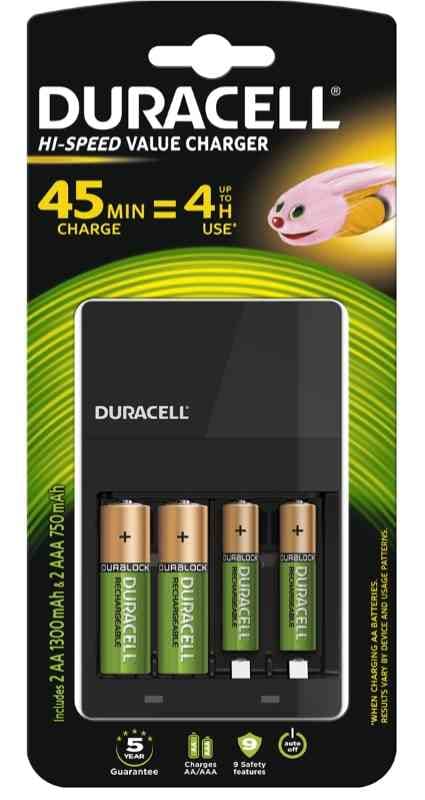 UNOEFFE (DURACELL) - GITCEF14 DURACELL CHARGER CF14 (2 AA 1300 MAH INC