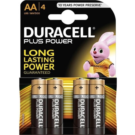 UNOEFFE (DURACELL) - GITMN1500GB4 DURACELL MN 1500 PLUS POWER DURALOCK
