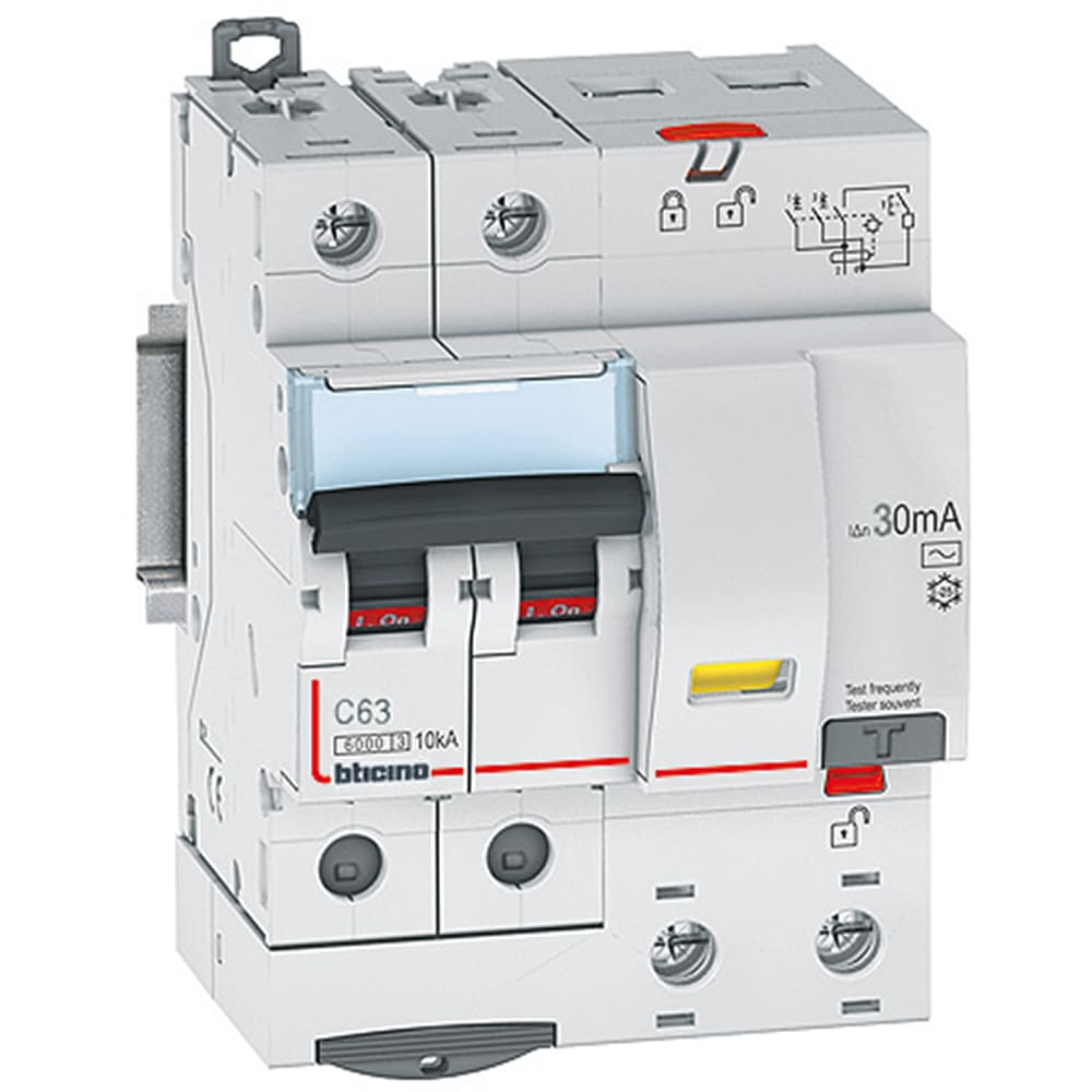 BTICINO BTIGN823AC63 BTDIN60 - MT DIFF 2P 63A 6KA 30MA