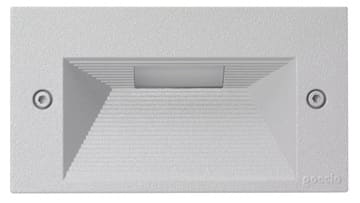 GOCCIA ILLUMINAZIONE - GOC5463BI QUANTUM MASCHERA ALLUMINIO ORIZ.BIA