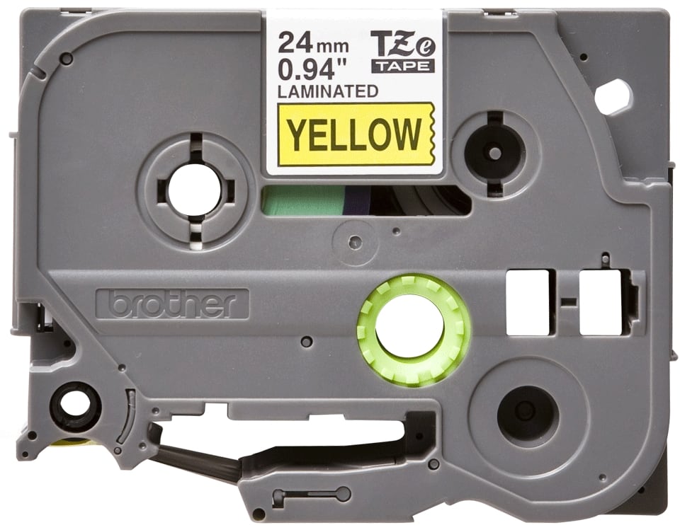 GRAFOPLAST SRL - GRAEGO2SB24Y TZE651 NASTRO LAMIN. 24MMX8M NERO/GIALL