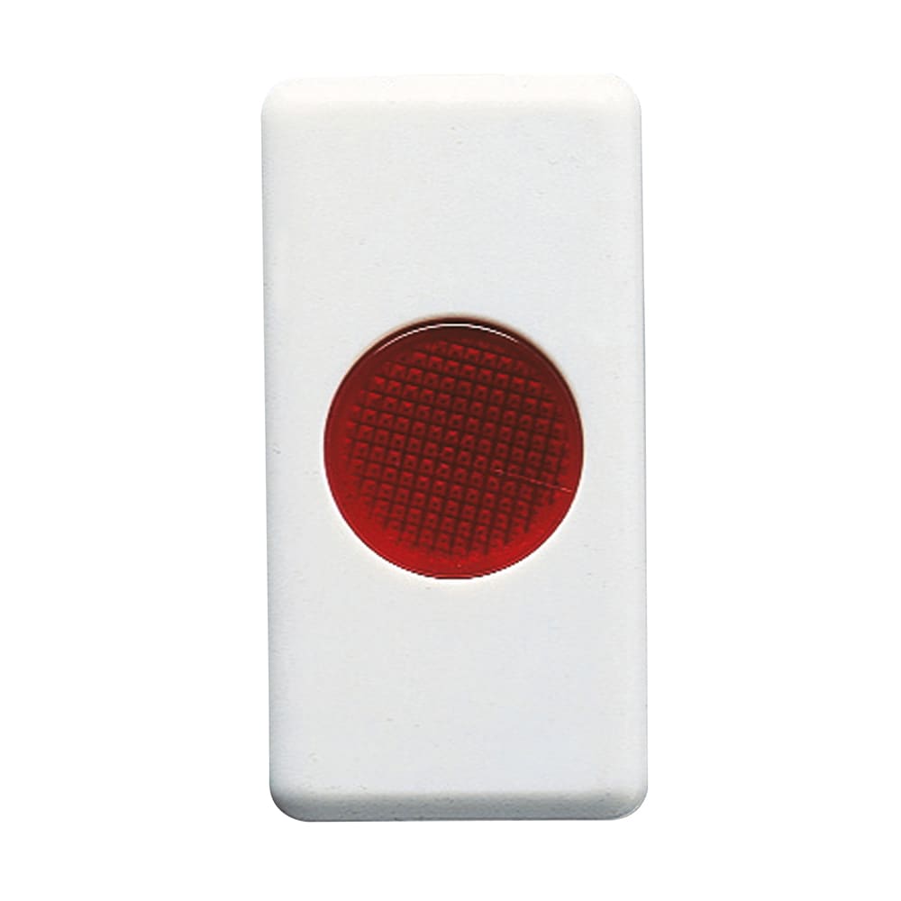 GEWISS - GEWGW20631 SPIA DI SEGNALAZIONE SINGOLA - 12/24/250V - AZZURRO - 1 MODULO - SYSTEM WHITE