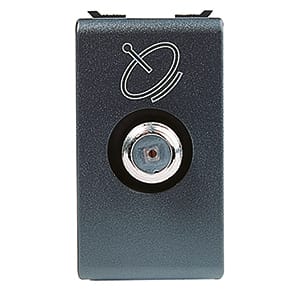 GEWISS - GEWGW30316 PRESA COASSIALE TV/SAT SCHERMATURA CLASSE A - CONNETTORE F FEMMINA - PASSANTE 5 dB - 1 MODULO - PLAYBUS